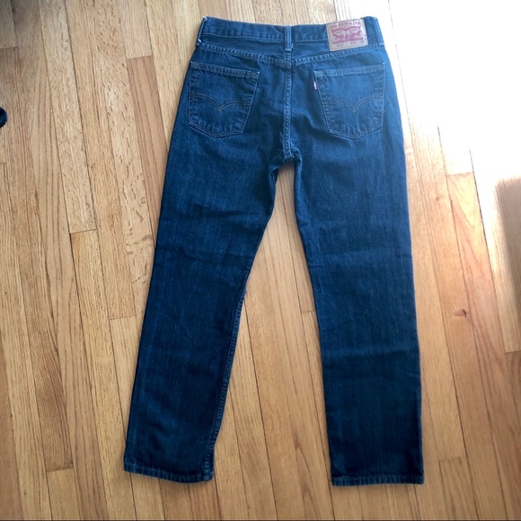Vintage Levi’s 514 dark wash straight leg jeans - Picture 4 of 5